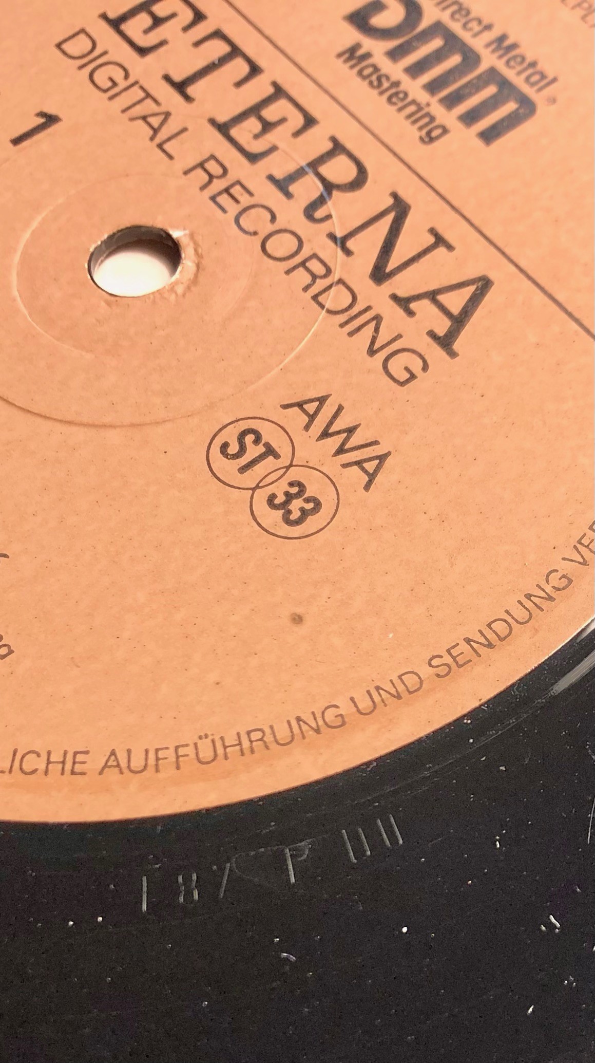 UC Markierung auf Schallplatten